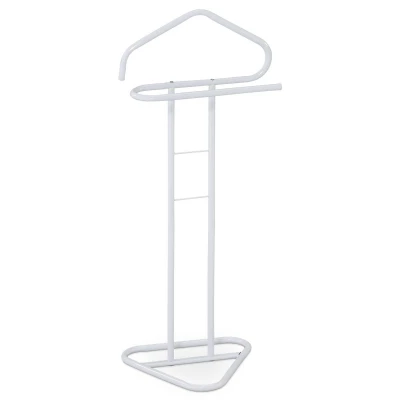 Němý sluha, výška 108 cm, kovová konstrukce, bílý matný lak, nosnost 4 kg