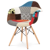 Jídelní židle, patchwork / masiv buk
