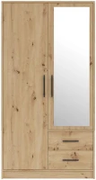Šatní skříň Smart 100 cm, artisan/zrcadlo