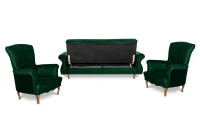 Sedacia súprava Panama 3+1+1, zelená (Monolith 37)