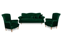 Sedacia súprava Panama 3+1+1, zelená (Monolith 37)