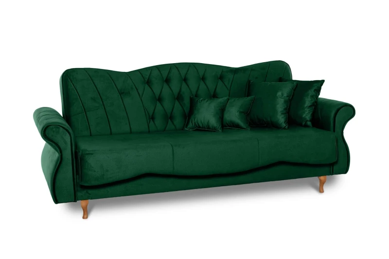 Sedacia súprava Panama 3+1+1, zelená (Monolith 37)