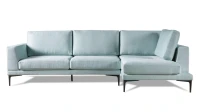 Rohová sedacia súprava Kelly, pravá, bledomodrá (Kronos 31)