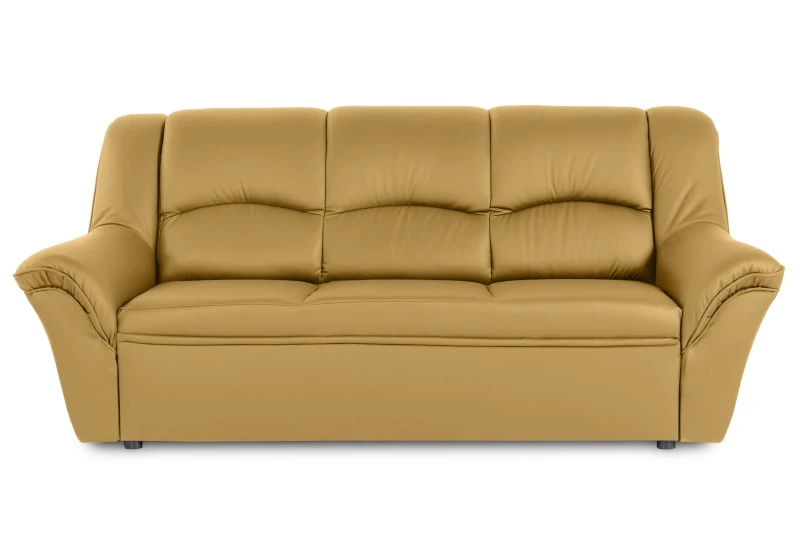 Kožená pohovka 3 DUBAJ LUX, horčicová (S-38)