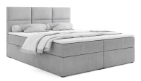 Postel Boxspring Aksamite, 200x160, šedá (Mono 244)