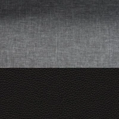 Sedací souprava Roberto, levá, šedá/černá (sawana21/soft11)