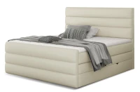 Kontinentální boxspring postel Carmen, béžová 160x200cm (Soft 33, Cand 16)