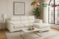 Kožená rohová sedací souprava LOREN II