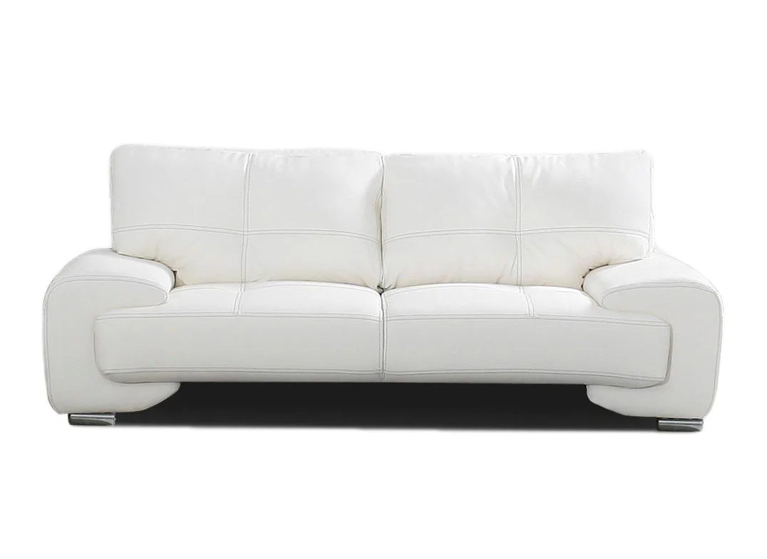 Pohovka Omega 3, bílá/bílá nit