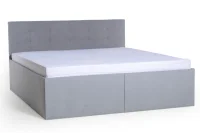 MANŽELSKÁ POSTEL S LAMELOVÝM ROŠTEM AMELIE 2, 200x180, šedá (č.43)