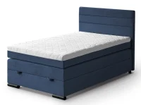 Kontinentální boxspring postel LORA 200x120, modrá (mono 242)