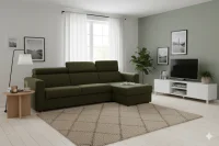 Rohová sedací souprava TAVOLA s rozkladem na každodenní spaní