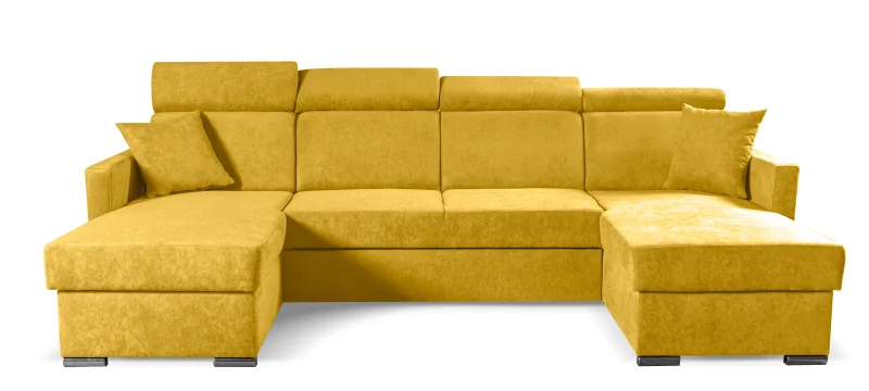 Sedací souprava Morrison mini U, žlutá (soro 40)