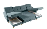Sedací souprava Scandi New U, modrá (diosa 75)