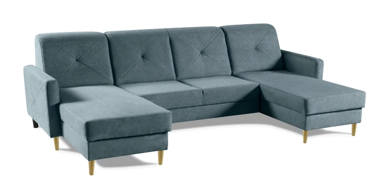 Sedací souprava Scandi New U, modrá (diosa 75)
