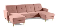 Sedací souprava Scandi New U, růžová (diosa 60)