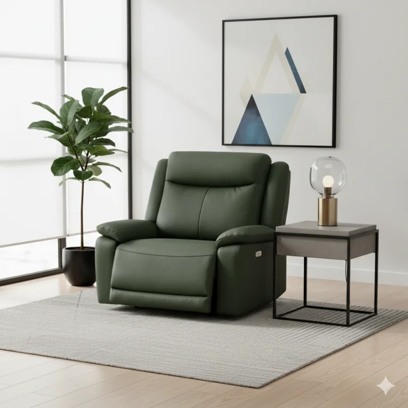 Kožené kreslo CONTINENTAL s elektrickou funkciou relax 1P