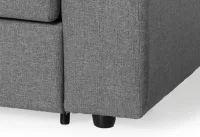 Pohovka na každodenné spanie ASTI s rozkladom, sv. sivá (plutone 26), 140