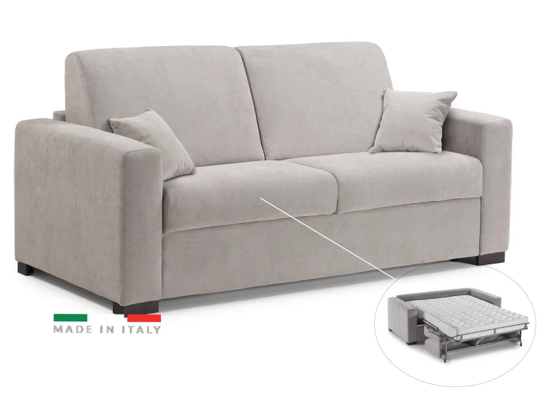 Pohovka na každodenné spanie ASTI s rozkladom, sv. sivá (plutone 26), 140