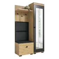 Předsíňová stěna Duo, pravá, artisan