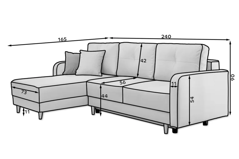 Rohová sedacia súprava ROXANA