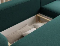 Rohová sedací souprava RUBY, tm. zelená (enjoy 35)