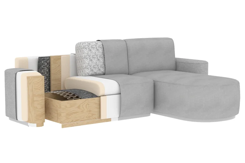 Rohová sedací souprava RUBY, tm. zelená (enjoy 35)