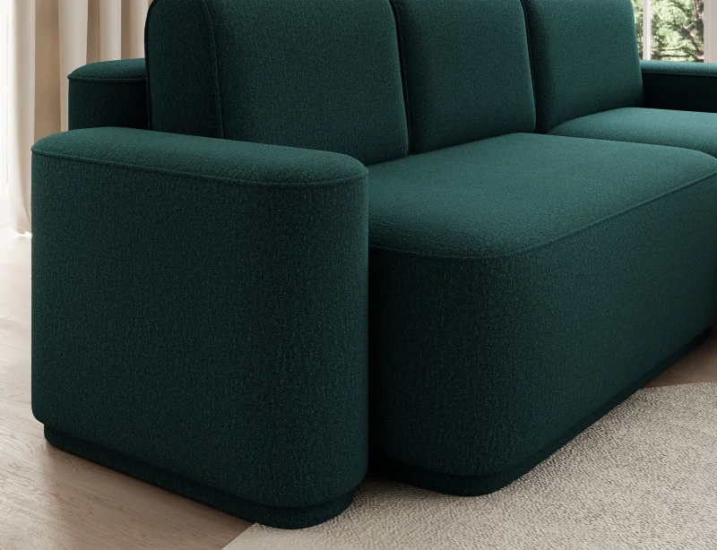 Rohová sedací souprava RUBY, tm. zelená (enjoy 35)