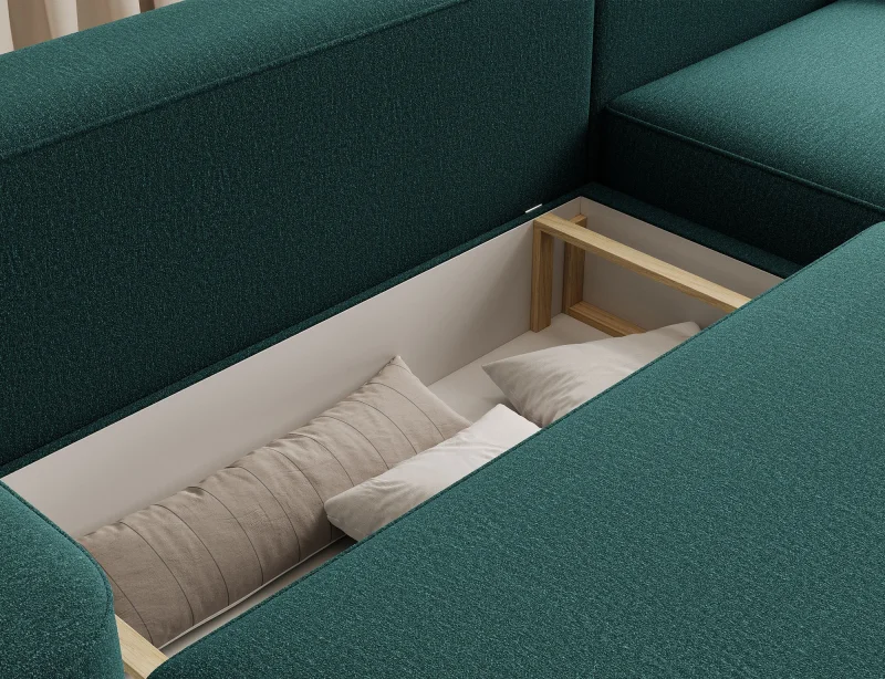 Rohová sedací souprava RUBY, tm. zelená (enjoy 35)