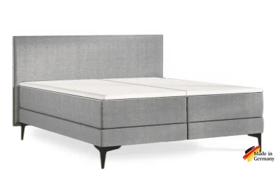 Šedá kontinentální postel Emma Elite boxspring Komfort 200x180