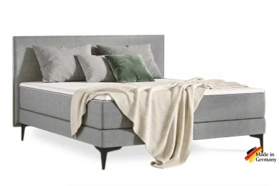 Sivá kontinentálna posteľ Emma Elite boxspring Komfort 200x180