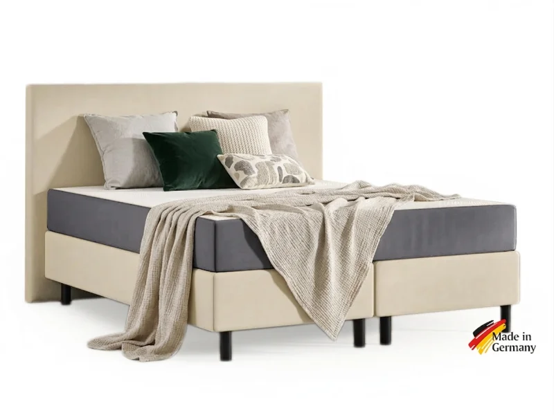 Kontinentálna posteľ Emma Classic boxspring ONE 200x180 krémová