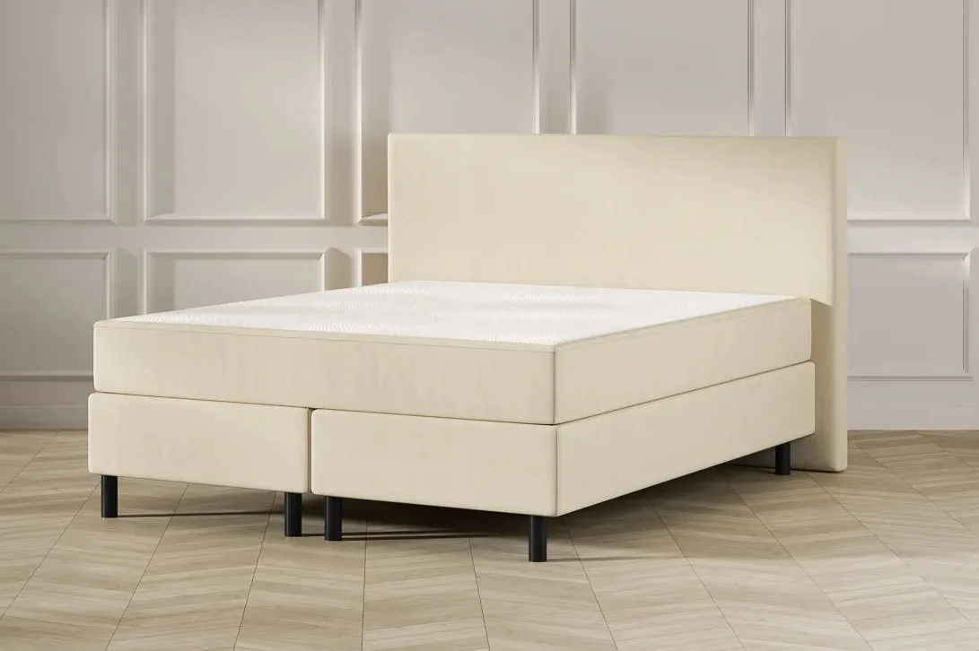 Kontinentálna posteľ Emma Classic boxspring Flip 200x180 krémová