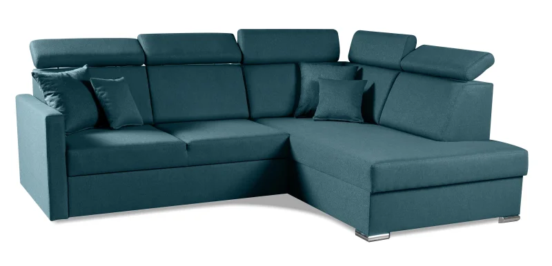 Rohová sedací souprava Morrison XL, pravá, tyrkysová (lux 30)