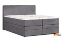 Šedá kontinentální postel Emma Premium boxspring 200x200 (typ II)