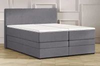 Šedá kontinentální postel Emma Premium boxspring 200x200 (typ II)
