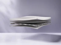 Šedá kontinentální postel Emma Premium boxspring 200x200 (typ II)