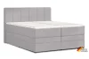 Sv. šedá kontinentální postel Emma Premium boxspring 200x200 (typ I)