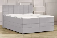 Sv. šedá kontinentální postel Emma Premium boxspring 200x200 (typ I)