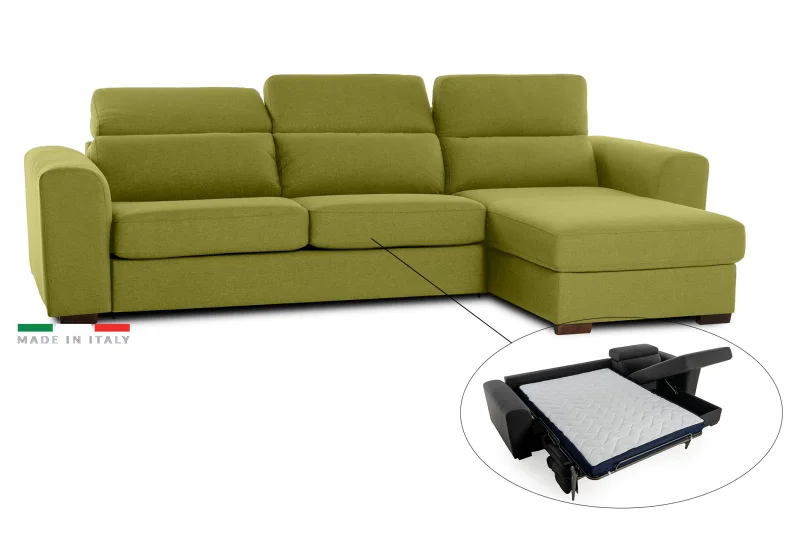 Rohová sedacia súpravana každodenné spanie FELYNE br. FELYNE s rozkladom