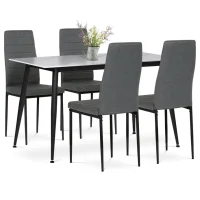 Jídelní set 1+4 Slinutá keramika/Mramor