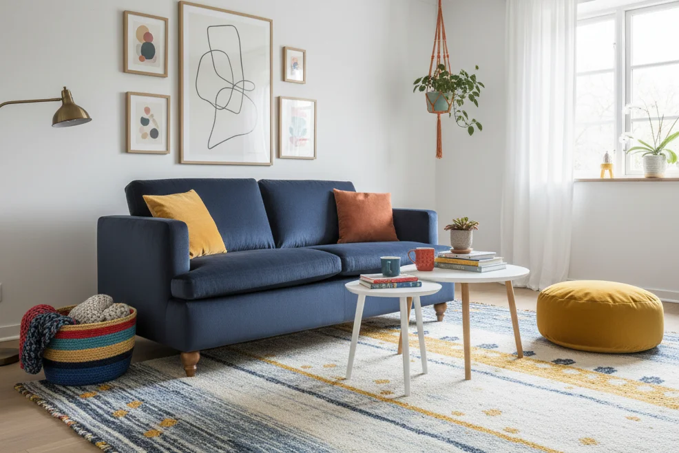 Pohovka NAVY 2P modrá