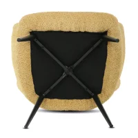 Pohodlné kreslo ušiak NORDIC Žlté