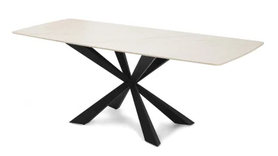 Jedálenský stôl TERRON 200 biely