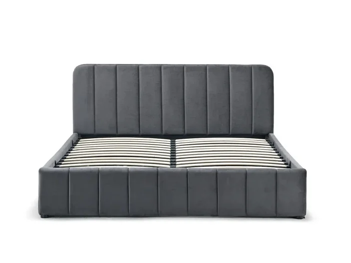 Posteľ AVENA 160 tm. šedá