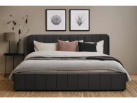 Posteľ AVENA 180 tm. šedá