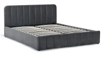 Posteľ AVENA 140 tm. šedá
