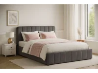 Posteľ AVENA 140 tm. šedá