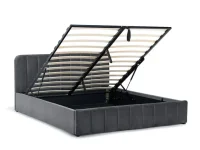 Posteľ AVENA 140 tm. šedá