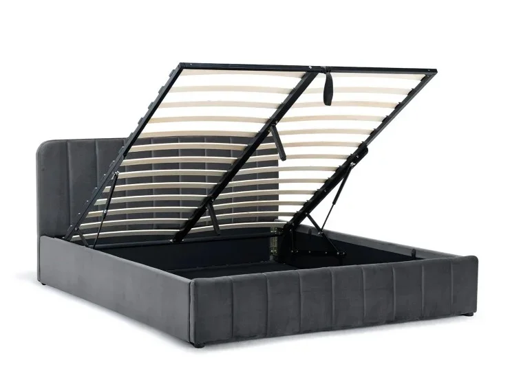 Posteľ AVENA 140 tm. šedá